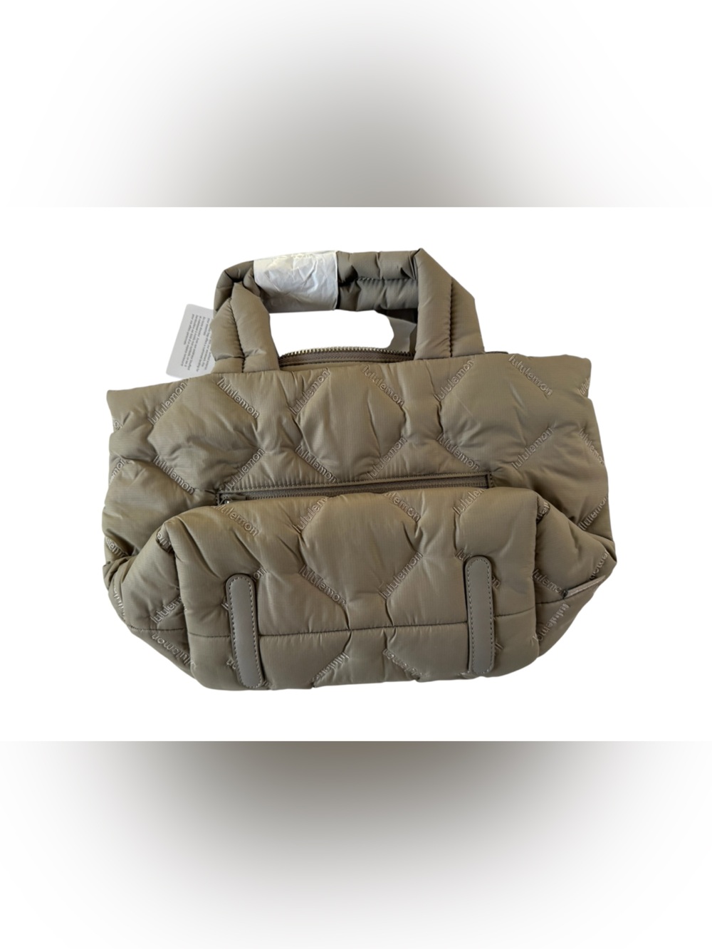 Lululemon Quilty Pleasures Tote Bag mini 5L NWT Taupe Adjustable Strap #NE91 - Picture 5 of 14